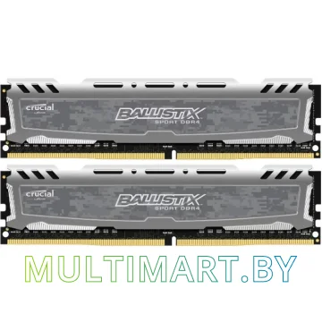 Оперативная память Crucial Ballistix Sport LT 2x8GB DDR4 PC4-24000 (BLS2K8G4D30AESBK)